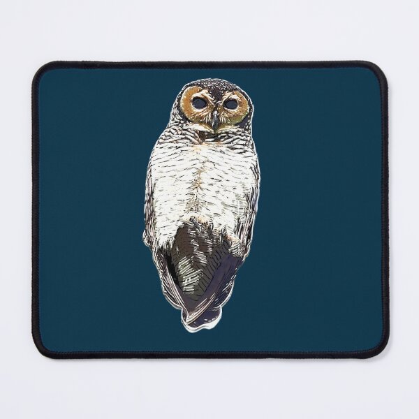 Item preview, White Alternate Design of a Spotted Wood Owl designed and sold by designsasstultd.