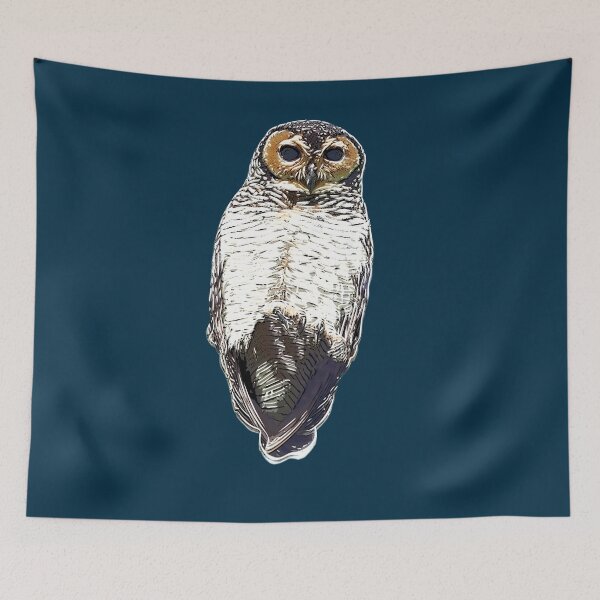 Item preview, White Alternate  Design of a Spotted Wood Owl designed and sold by designsasstultd.