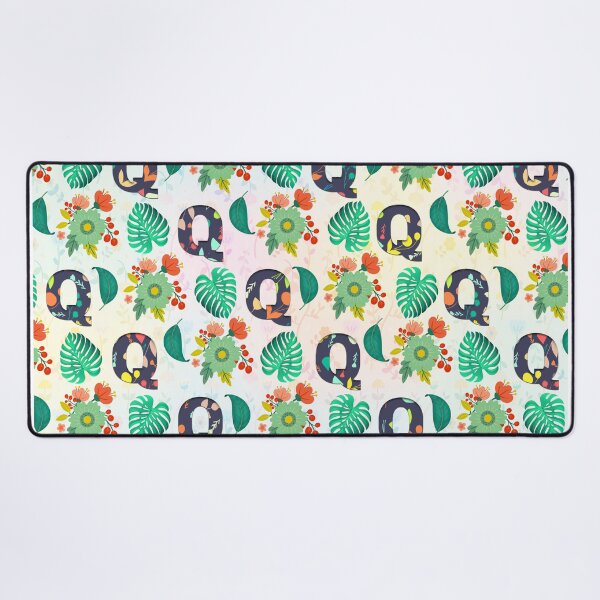Item preview, Pattern of Floral and Letter Q  designed and sold by MoSaid.