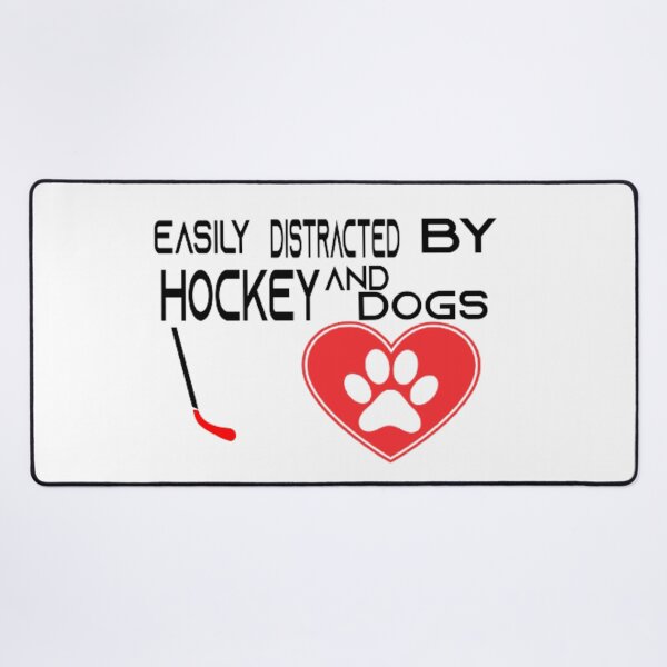 Item preview, Easily distracted by hockey and dogs designed and sold by Hammy97.