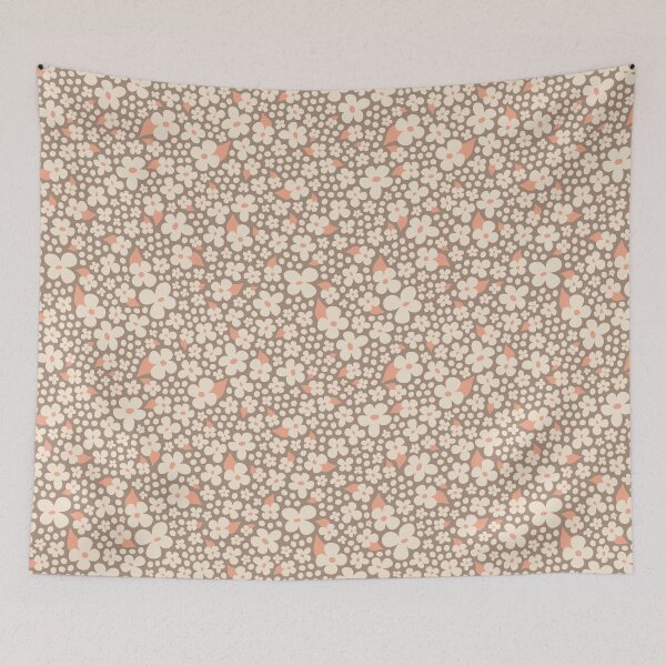 Item preview, Small Flowers in Beige designed and sold by Studio Valko.