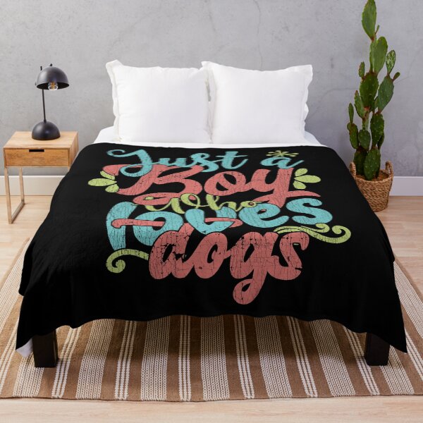 Item preview, Just A Boy Who Loves Dogs pet Gift graphic designed and sold by theodoros20.