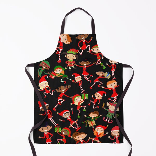 Item preview, Christmas Elves Seamless designed and sold by KraftsbyDesign.