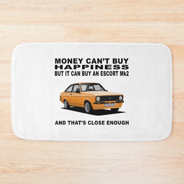 Item preview, Ford Escort Mexico Mk2 2 Door Signal Orange Happiness Illustration designed and sold by Hamilton illustrations.