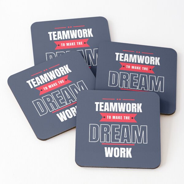 Item preview, Teamwork to make the dream work - Office Business Corporate Gift designed and sold by mayamay0.