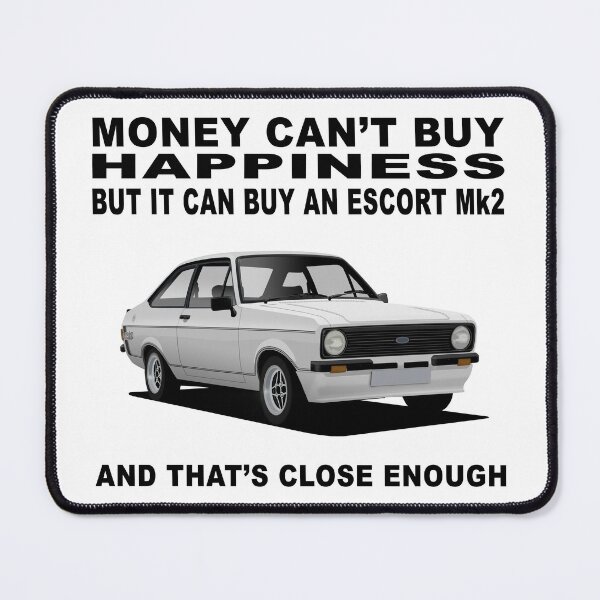 Item preview, Ford Escort Mexico Mk2 2 Door Diamond White Happiness Illustration designed and sold by Hamilton illustrations.