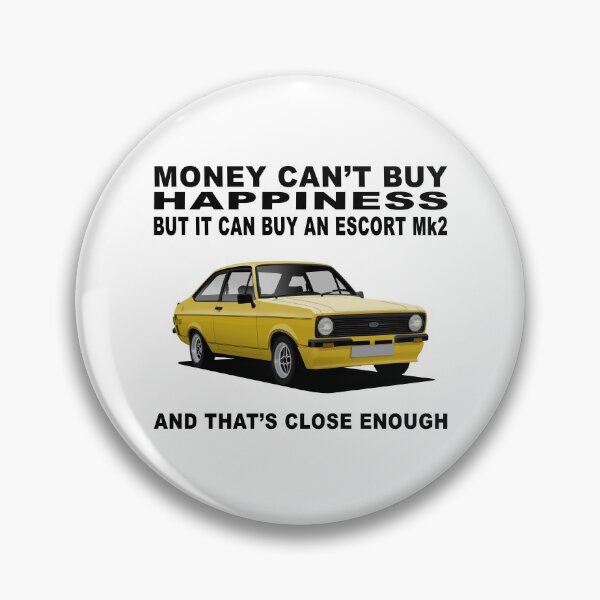 Item preview, Ford Escort Mexico Mk2 2 Door Signal Yellow Happiness Illustration designed and sold by Hamilton illustrations.
