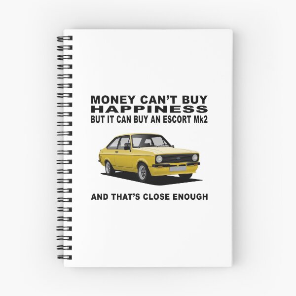 Item preview, Ford Escort Mexico Mk2 2 Door Signal Yellow Happiness Illustration designed and sold by Hamilton illustrations.