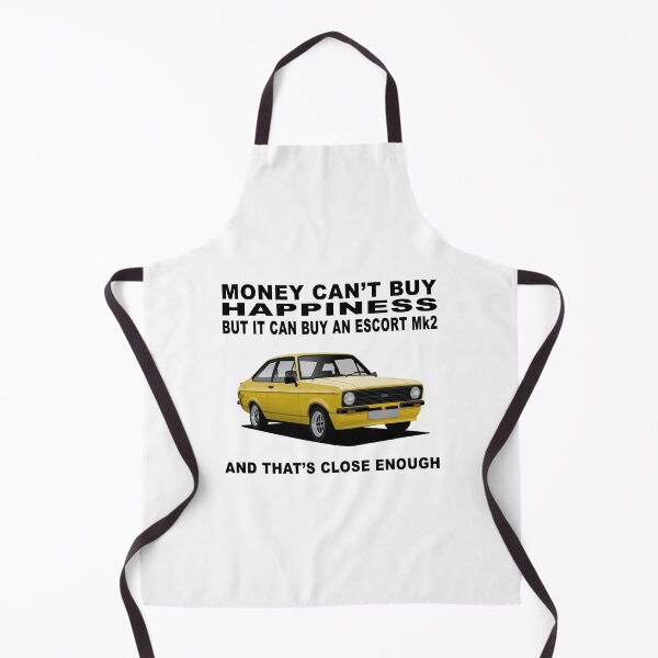 Item preview, Ford Escort Mexico Mk2 2 Door Signal Yellow Happiness Illustration designed and sold by Hamilton illustrations.