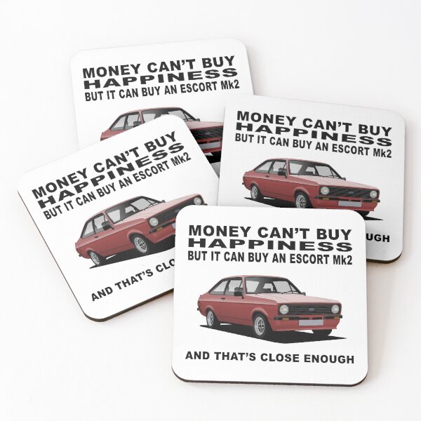 Item preview, Ford Escort Mexico Mk2 2 Door Venetian Red Happiness Illustration designed and sold by Hamilton illustrations.