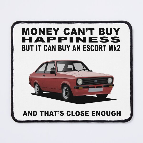 Item preview, Ford Escort Mexico Mk2 2 Door Venetian Red Happiness Illustration designed and sold by Hamilton illustrations.