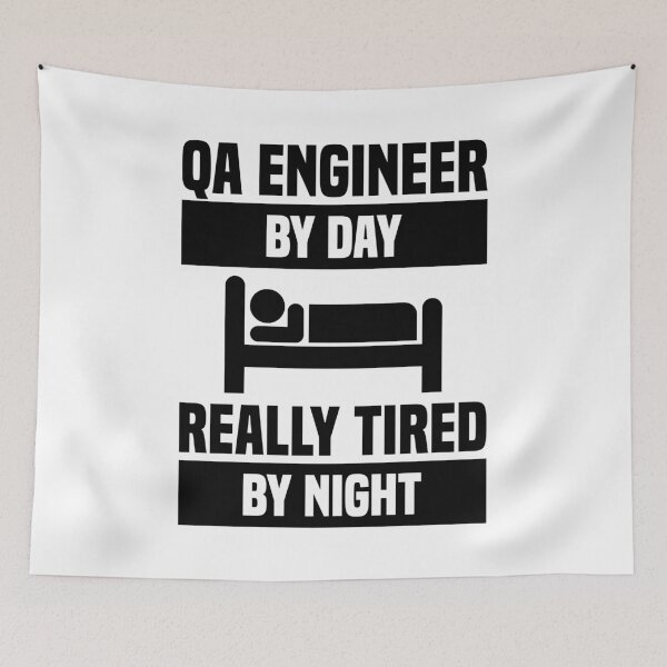 Item preview, QA Engineer By Day Really Tired By Night designed and sold by TashaVector.