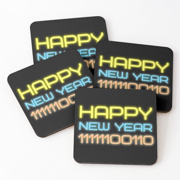 Item preview, Happy 2022 Binary Neon designed and sold by trendingatees.