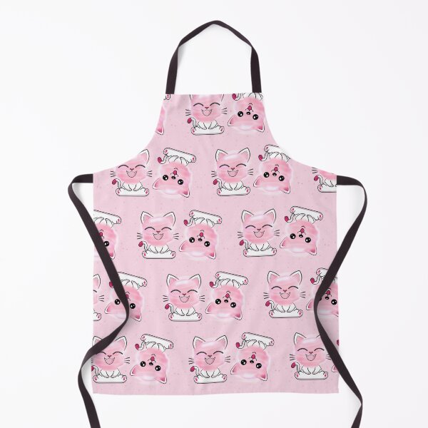 Item preview, Happy Cat Sweet Pink Watercolor Cotton Candy Pattern designed and sold by PinkPandaDesign.