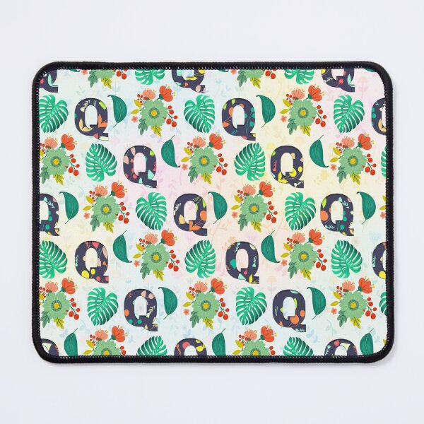 Item preview, Pattern of Floral and Letter Q  designed and sold by MoSaid.
