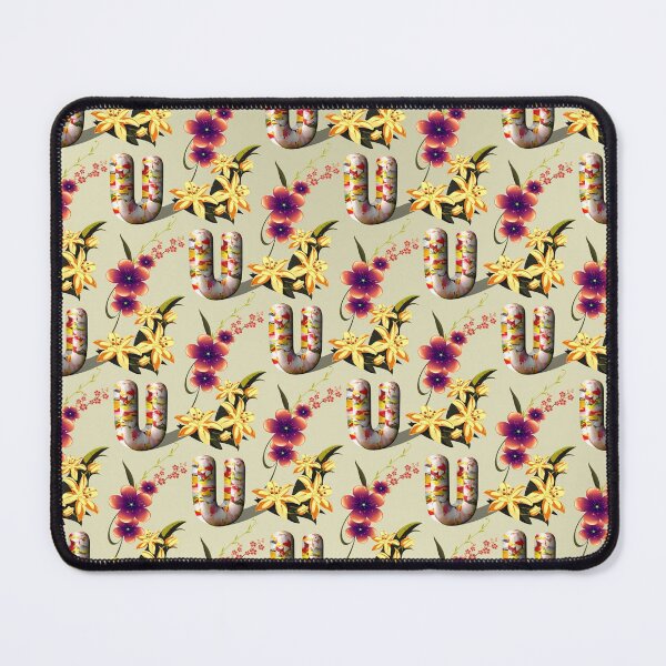 Item preview, Floral Letter U designed and sold by MoSaid.