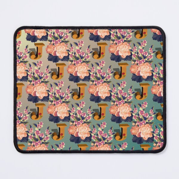 Item preview, Pattern of Floral and Letter J designed and sold by MoSaid.