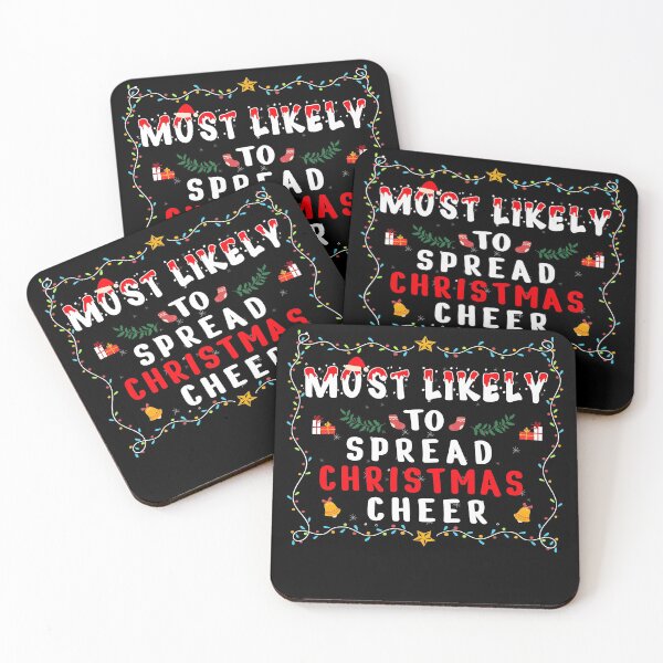 Item preview, Most Likely To Spread Christmas Cheer Santa Hat Xmas Lights designed and sold by THEMADBRUSH.