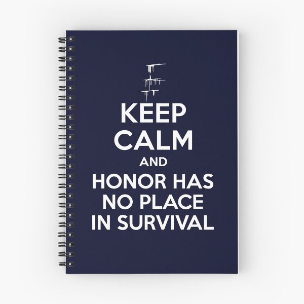 Item preview, Carve The Mark - Keep Calm And Honor Has No Place In Survivor designed and sold by BadCatDesigns.