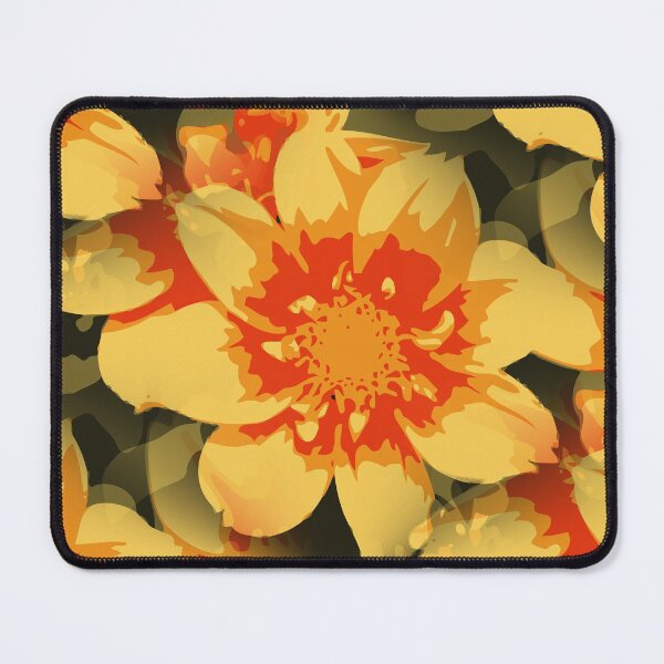 Item preview, Red and yellow dahlias designed and sold by aapshop.