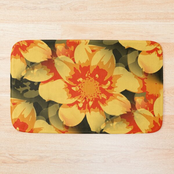 Item preview, Red and yellow dahlias designed and sold by aapshop.