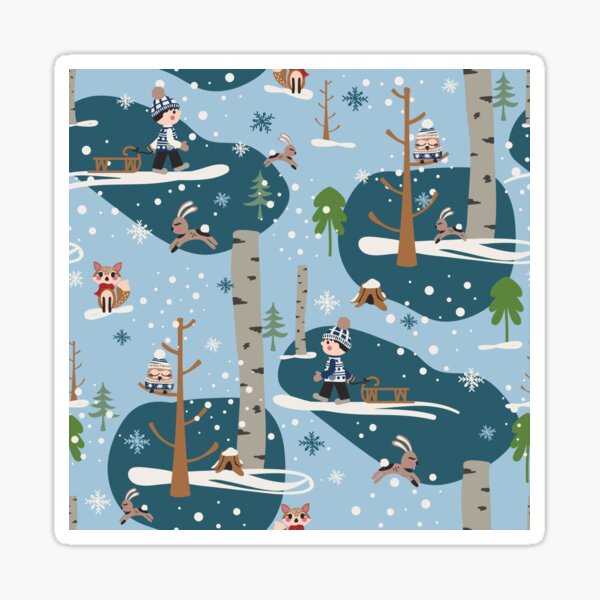 Winter Woodland Sticker