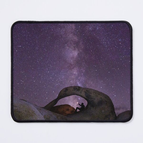 Item preview, Man looking at the milky way with his flashlight designed and sold by Vanina Isola.