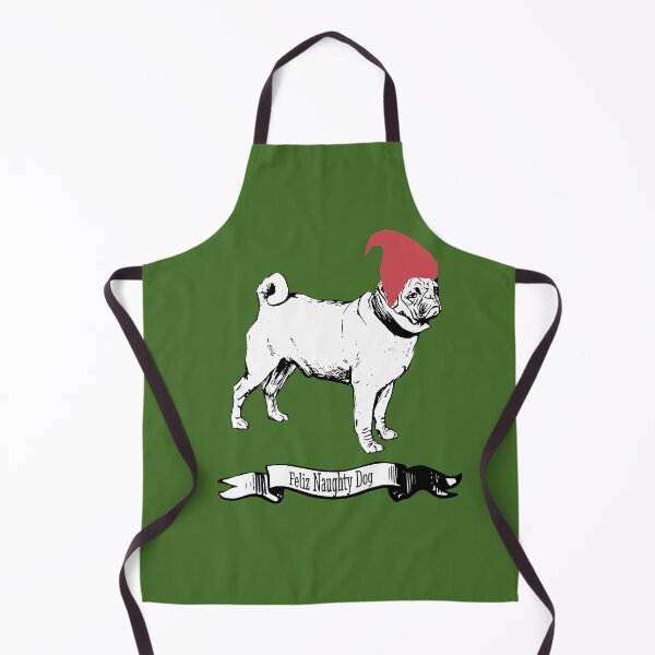 Item preview, Feliz Naughty Dog Pug Christmas Design designed and sold by Furbabynanigans.