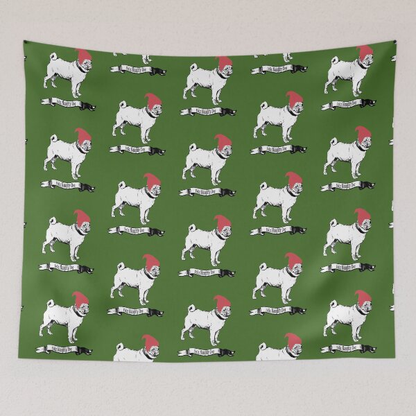 Item preview, Feliz Naughty Dog Pug Christmas Design designed and sold by Furbabynanigans.