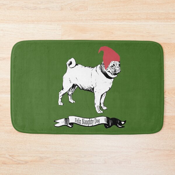 Item preview, Feliz Naughty Dog Pug Christmas Design designed and sold by Furbabynanigans.