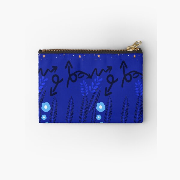 Item preview, Blue Night Contemporary Modern Abstract Flower Art designed and sold by PatternsRUs.