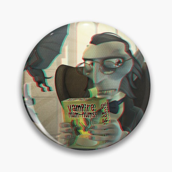 Artikelvorschau, Dracula mit seinen Haustieren 3D Anaglyphen-Pop-Art-Illustration entworfen und verkauft von 3dPopArt.