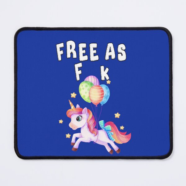 Item preview, Cute Unicorn Free As Fk designed and sold by aventi24.