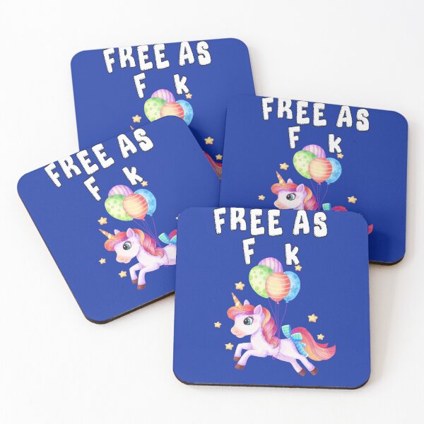 Item preview, Cute Unicorn Free As Fk designed and sold by aventi24.