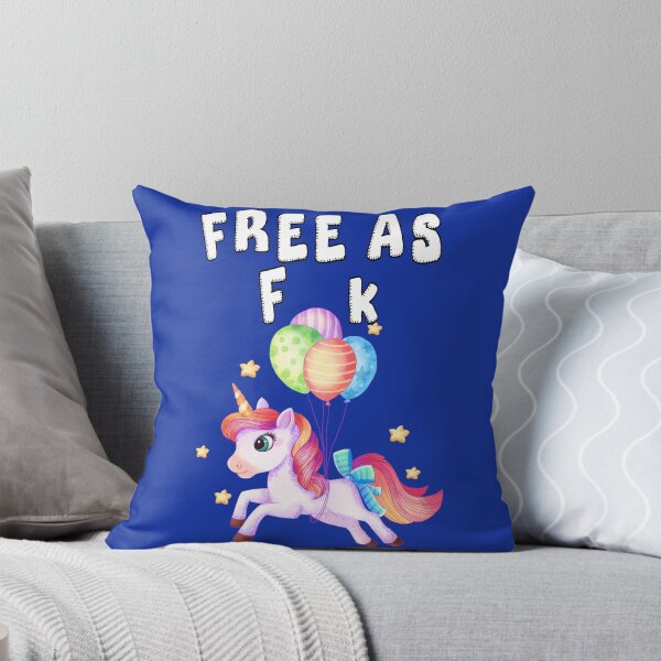 Item preview, Cute Unicorn Free As Fk designed and sold by aventi24.