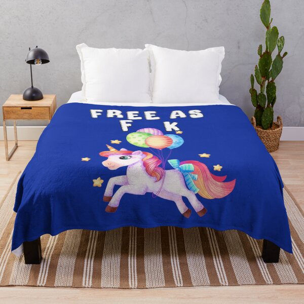 Item preview, Cute Unicorn Free As Fk designed and sold by aventi24.