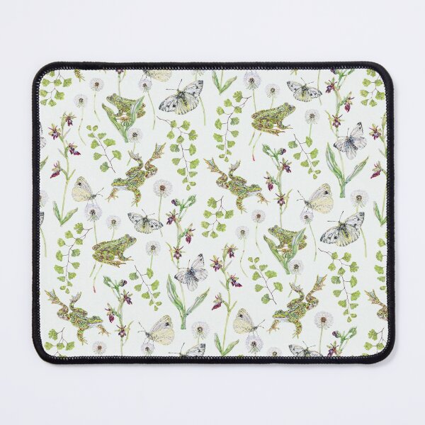 Item preview, Springtime Frogs and Orchids - Light Green designed and sold by beccaboyce.