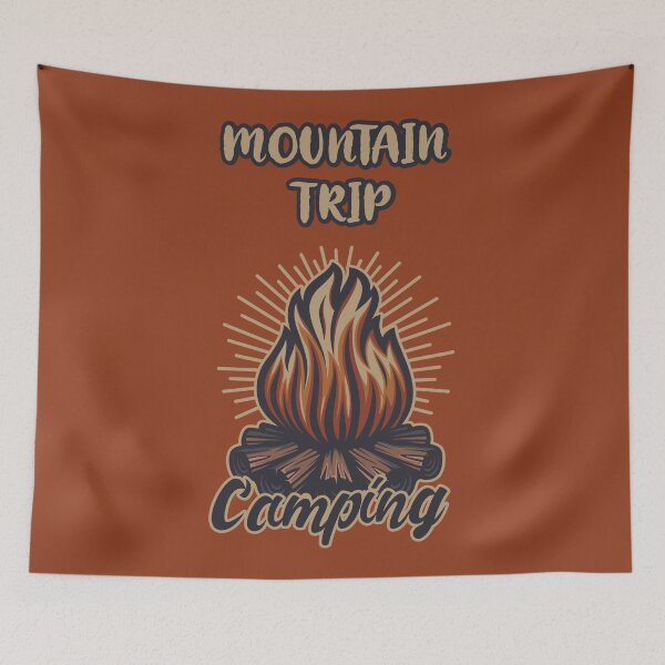 Item preview, Camping Mountain Adventure Vintage designed and sold by Vector Scout Lab.