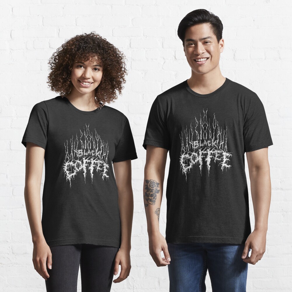 Black Metal Coffee" Essential T-Shirt for DarkRobots |