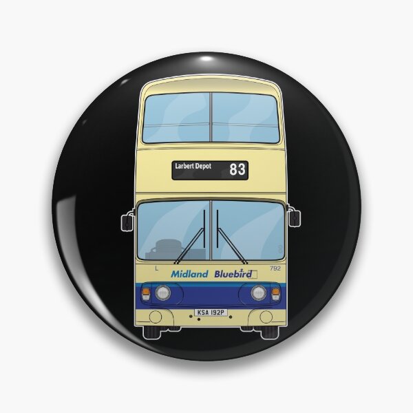 Item preview, Midland Bluebird 792 Leyland Atlantean Illustration 90s Scottish designed and sold by BFXIII.