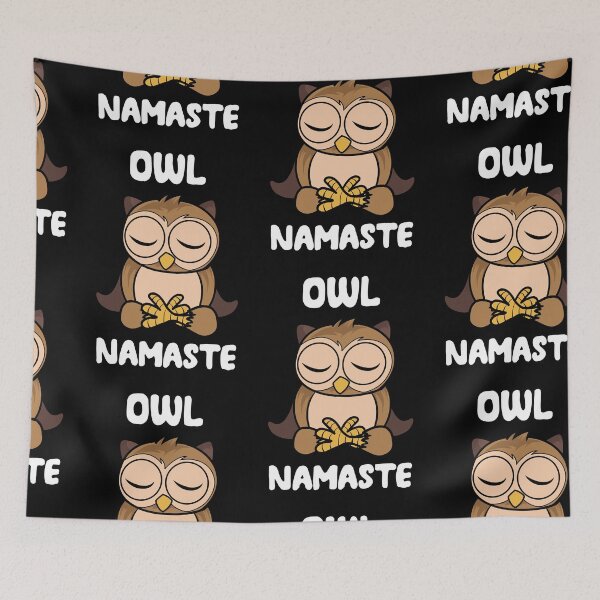 Item preview, Owl Namaste, I Just Freaking Love Owls Ok designed and sold by SportyDogShop.