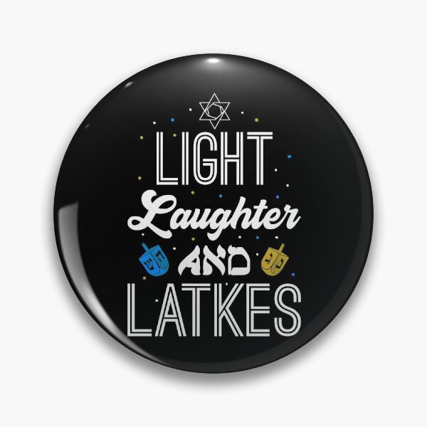 Item preview, Light Laughter Latkes Hanukkah Jewish Festival Menorah designed and sold by Dressed For  Duty.