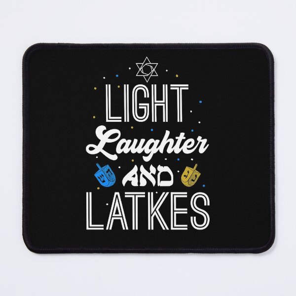 Item preview, Light Laughter Latkes Hanukkah Jewish Festival Menorah designed and sold by Dressed For Duty.