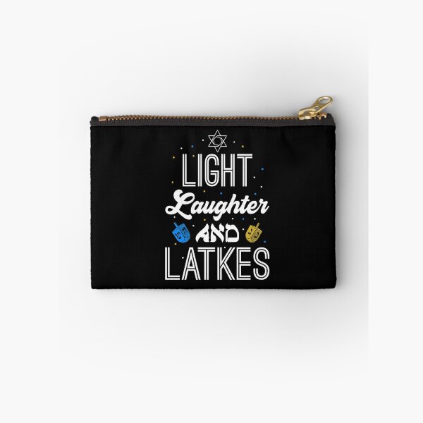 Item preview, Light Laughter Latkes Hanukkah Jewish Festival Menorah designed and sold by Dressed For  Duty.