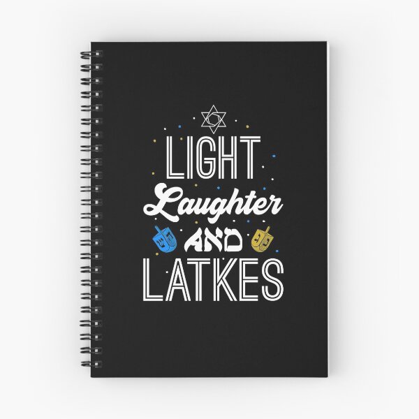 Item preview, Light Laughter Latkes Hanukkah Jewish Festival Menorah designed and sold by Dressed For  Duty.