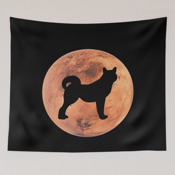 Item preview, shiba inu Dog Silhouette in Mars shiba inu lover gift designed and sold by alaechamlal.