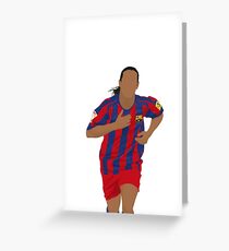 Ronaldinho Minimalist Art Greeting Card