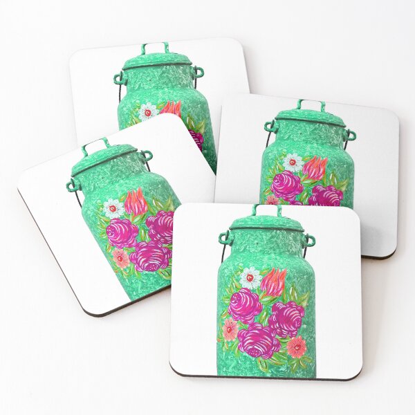 Item preview, Flowers growing over milk churn "MILK AND FLOWER" designed and sold by aliaiffa.