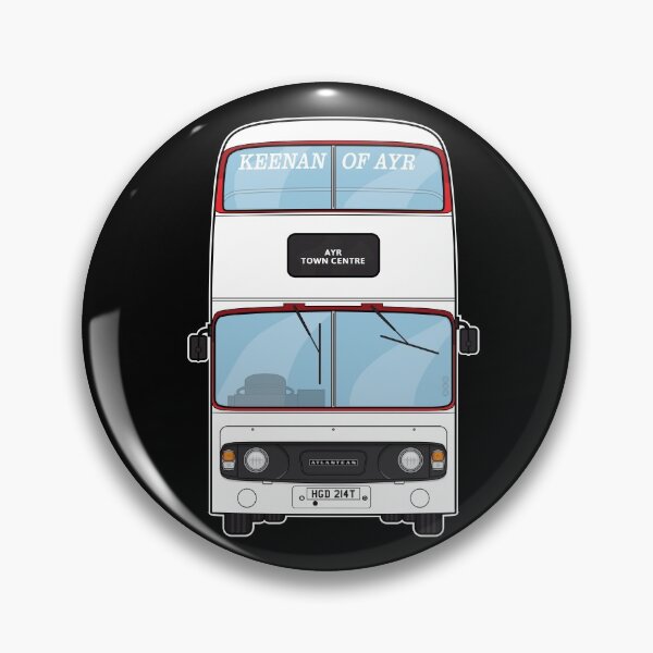 Item preview, Keenan of Ayr Leyland Atlantean AN68 HGD214T Illustration 90s 80s Ayrshire Scottish designed and sold by BFXIII.
