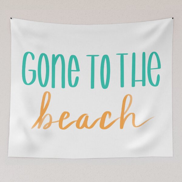 Item preview, Gone to the beach Typography designed and sold by Floridaseaside.